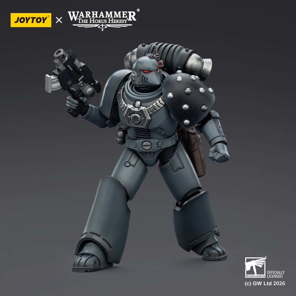 Warhammer La Herejía de Horus Figura de Acción Lobos Espaciales MKVI Legionario Táctico 12 cm