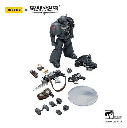 Warhammer La Herejía de Horus Figura de Acción Lobos Espaciales MKVI Legionario Táctico 12 cm