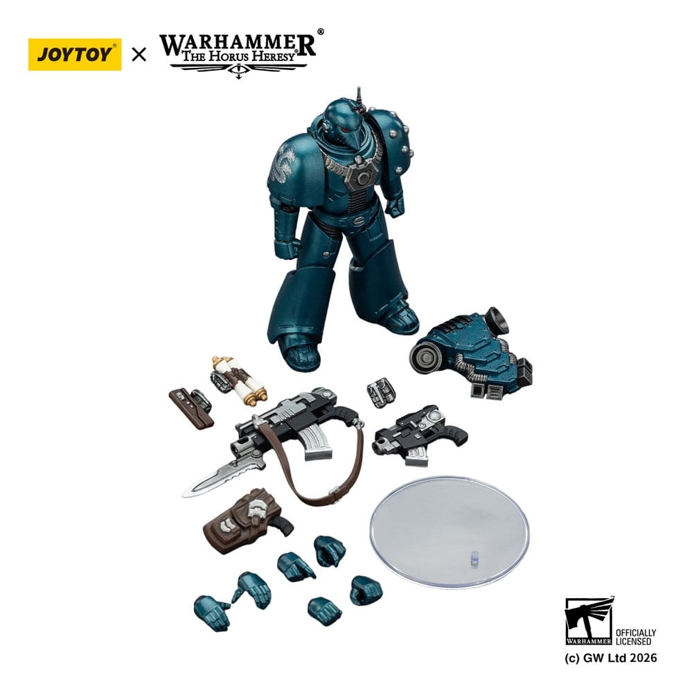 Warhammer La Herejía de Horus Figura de acción Alpha Legion MKVI Legionario táctico 12 cm