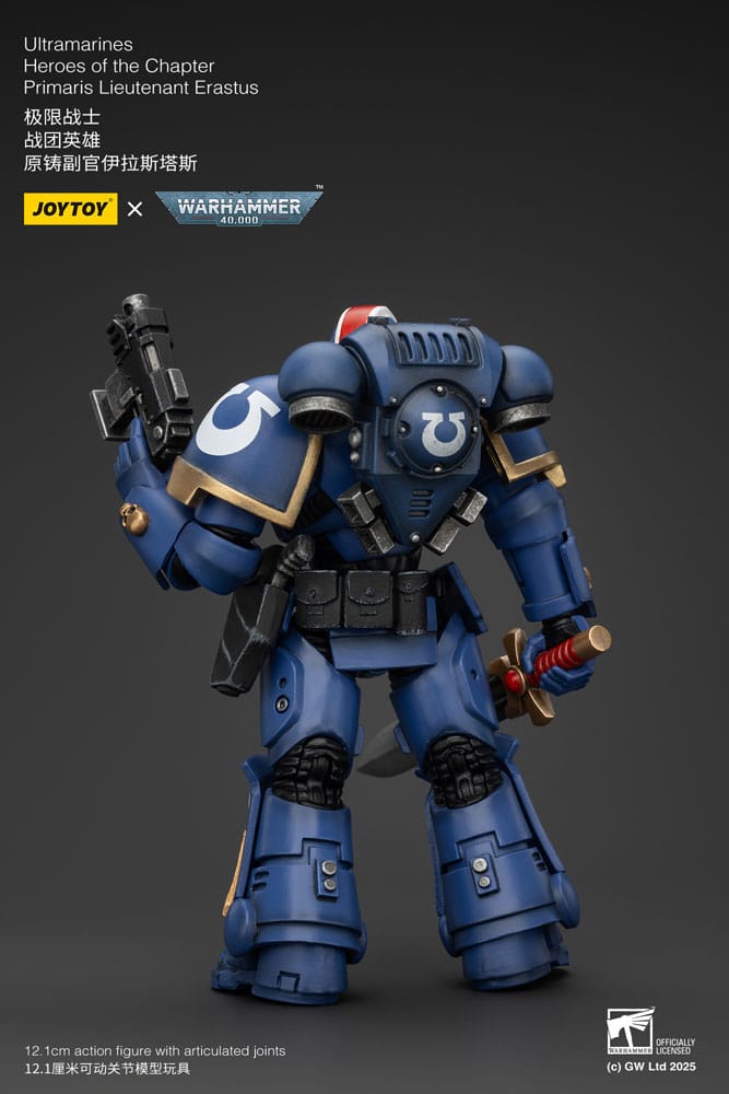 Warhammer 40K Action Şekil 1/18 Ultramarines Primaris Teğmen Erastus Bölümünün Kahramanları 20 Cm