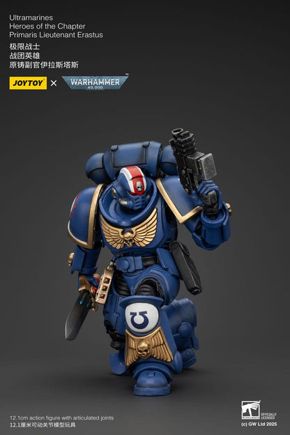 Warhammer 40K Action Şekil 1/18 Ultramarines Primaris Teğmen Erastus Bölümünün Kahramanları 20 Cm