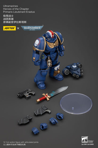Warhammer 40K Action Şekil 1/18 Ultramarines Primaris Teğmen Erastus Bölümünün Kahramanları 20 Cm