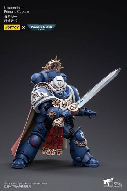 Warhammer 40k Aksiyon Figürü 1/18 Ultramarines Primaris Kaptan 12 cm
