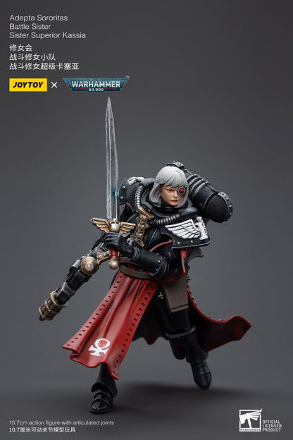 Warhammer 40k Aksiyon Figürü 1/18 Adepta Sororitas Savaş Kardeş Kardeş Kassia 10 cm