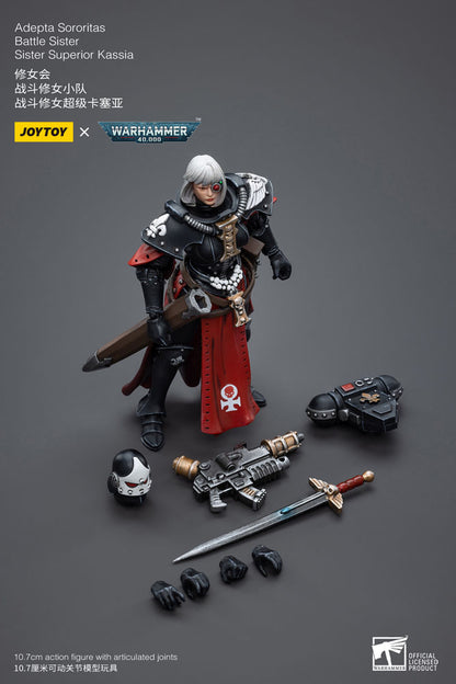 Warhammer 40k Aksiyon Figürü 1/18 Adepta Sororitas Savaş Kardeş Kardeş Kassia 10 cm