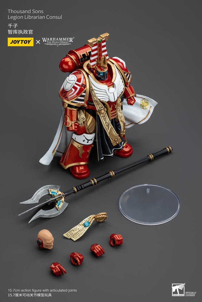 Warhammer die Horus Häresie Action Abbildung 1/18 Tausend Söhne Legion Bibliothekar Konsum 16 cm