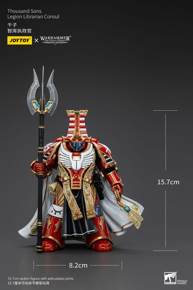 Warhammer die Horus Häresie Action Abbildung 1/18 Tausend Söhne Legion Bibliothekar Konsum 16 cm