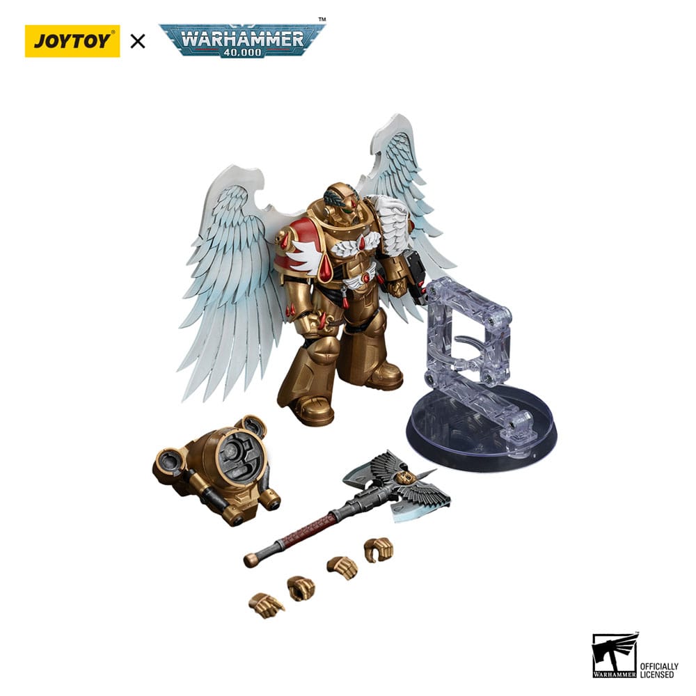 Warhammer 40.000 Eylem Şekil 1/18 Kan Melekleri Sanguinary Guard, Engarmin Ax ile 12 Cm