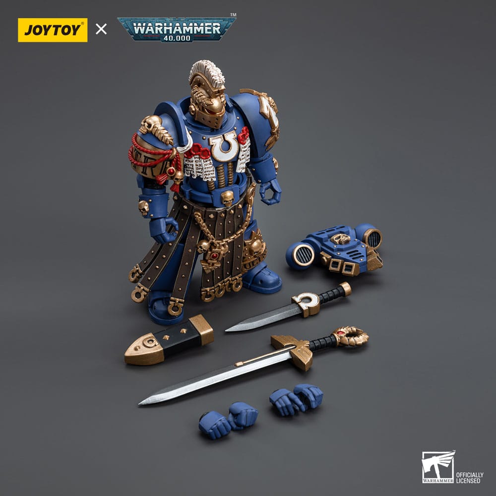 Warhammer 40K Action Bild 1/18 Ultramarines Honor Guard Chapter Champion 12 cm