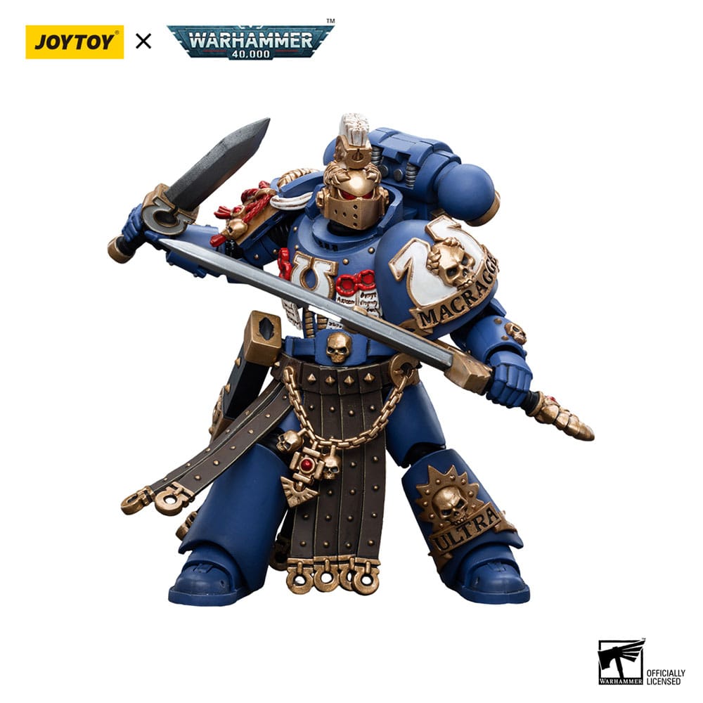 Warhammer 40K Action Bild 1/18 Ultramarines Honor Guard Chapter Champion 12 cm