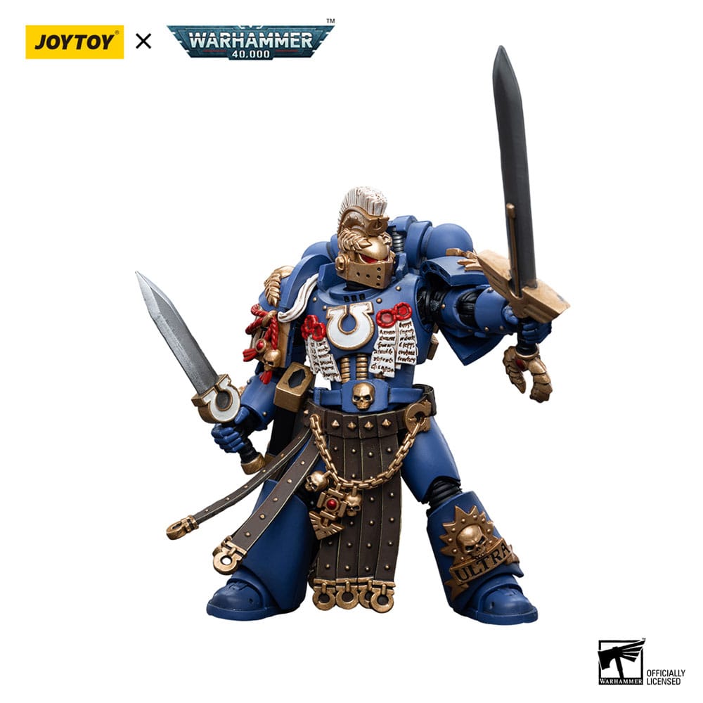 Warhammer 40K Action Bild 1/18 Ultramarines Honor Guard Chapter Champion 12 cm