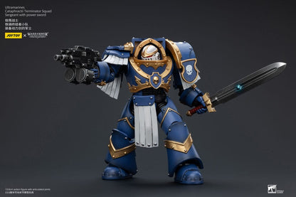 Warhammer Horus Heresy Action Şekil 1/18 Ultramarinler Katafraktii Terminator Squad Çavuş Power Sword 14 cm