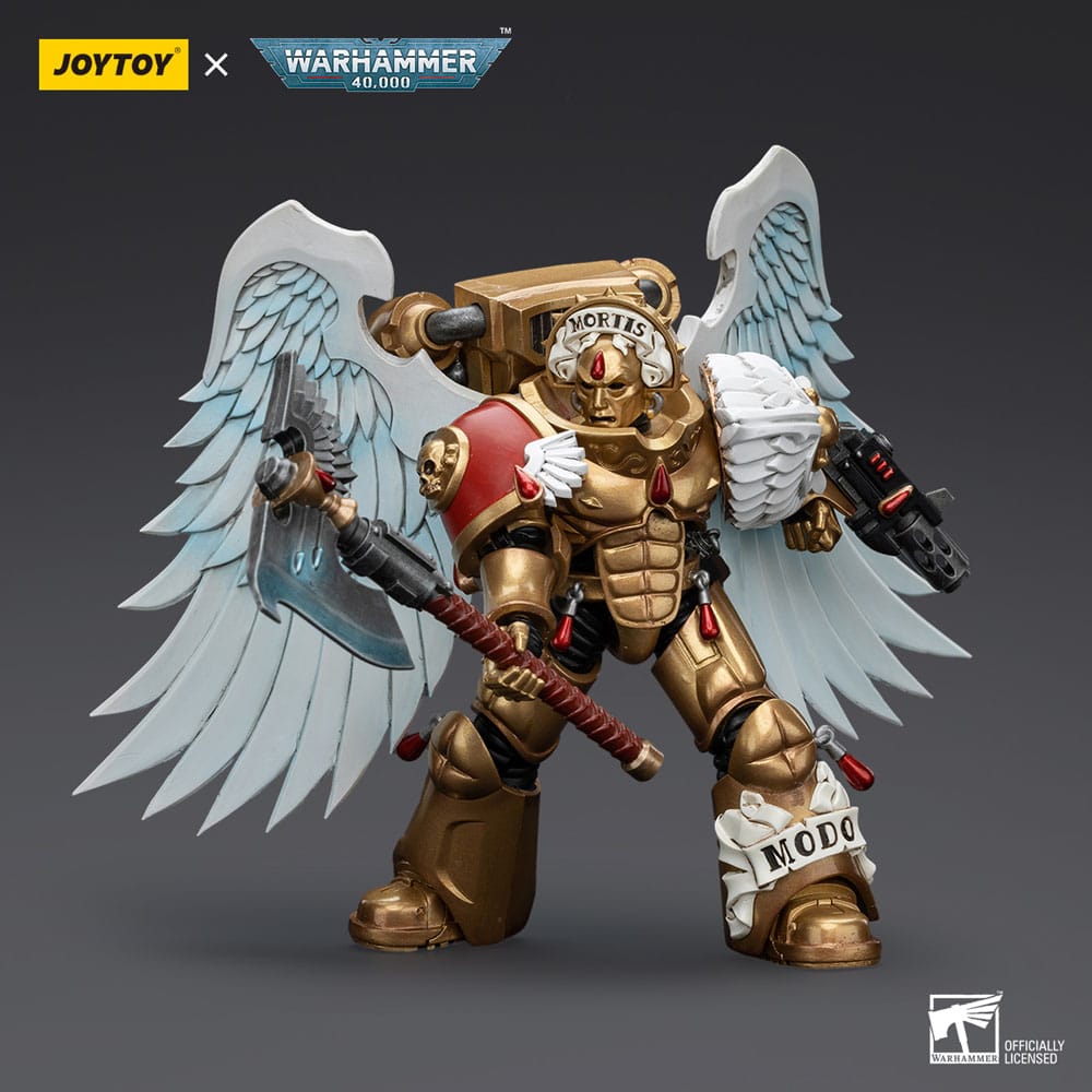 Warhammer 40,000 Action Figure 1/18 Blood Angels Sanguinary Guard with Encarmine Axe and Inferno Pistol 12 cm