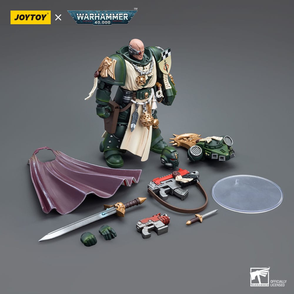 Warhammer 40K Acción Figura 1/18 Master de ángeles oscuros con puño de potencia 12 cm