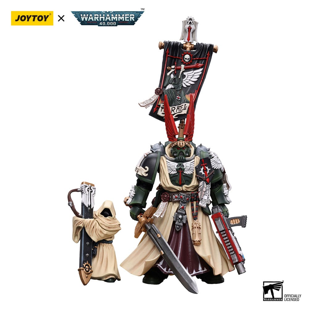 Warhammer 40K Action Şekil 1/18 Karanlık Melekler Yüce Büyük Usta Azrael 13 cm