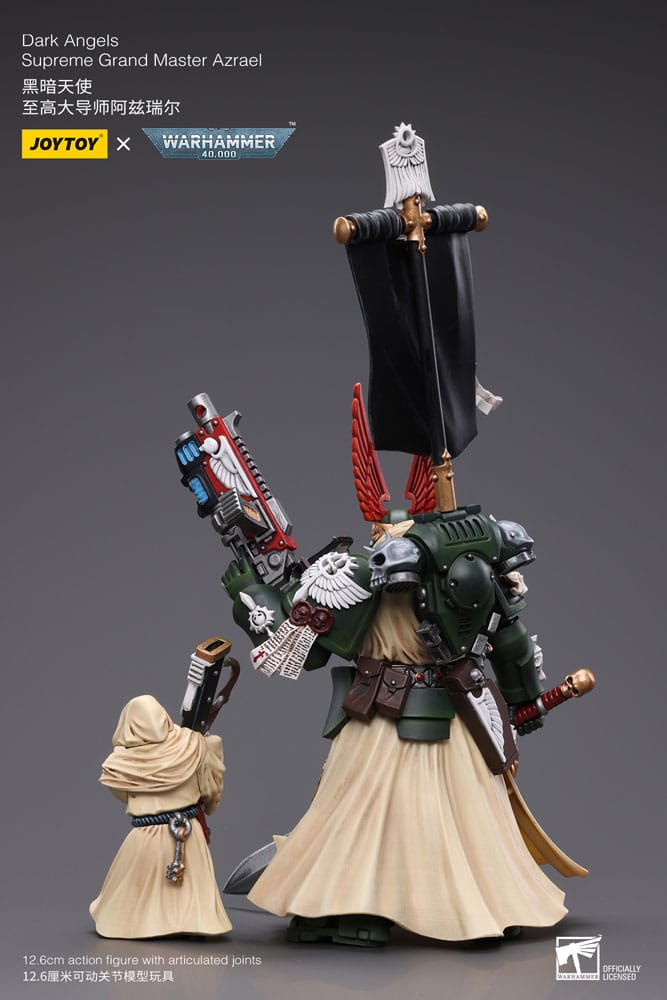 Warhammer 40K Action Şekil 1/18 Karanlık Melekler Yüce Büyük Usta Azrael 13 cm