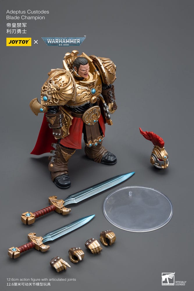 Warhammer 40K Action Şekil 1/18 Adeptus Custodes Blade Champion 12 cm