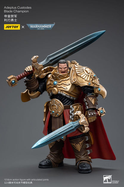 Warhammer 40K Action Şekil 1/18 Adeptus Custodes Blade Champion 12 cm
