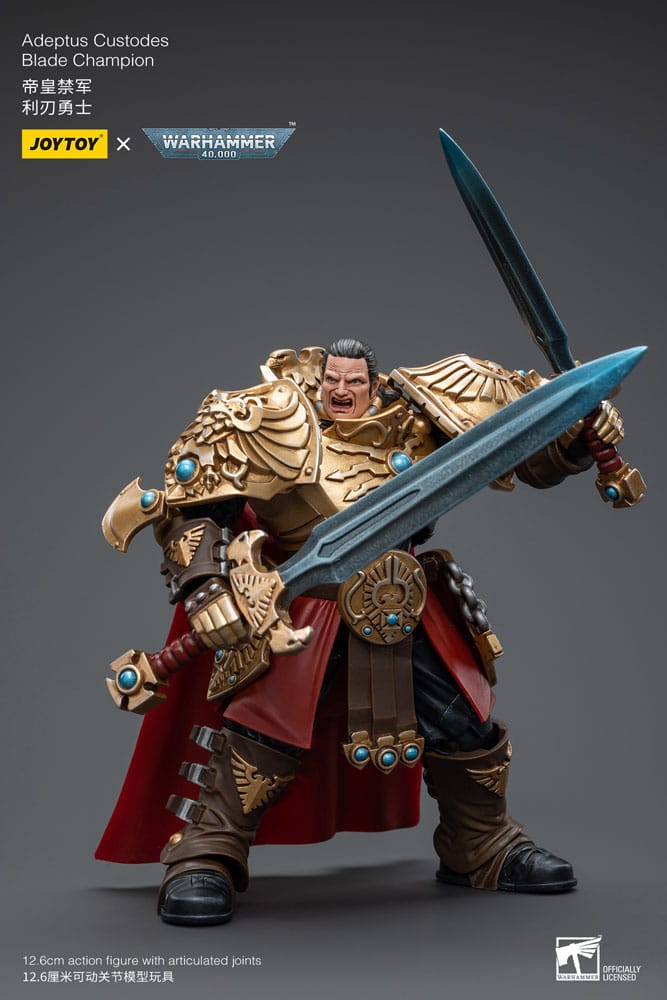 Warhammer 40K Action Şekil 1/18 Adeptus Custodes Blade Champion 12 cm