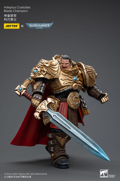 Warhammer 40K Action Şekil 1/18 Adeptus Custodes Blade Champion 12 cm
