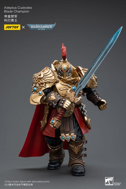 Warhammer 40K Action Şekil 1/18 Adeptus Custodes Blade Champion 12 cm