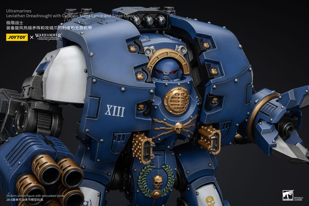 Warhammer The Horus Heresy Action Slika 1/18 Ultramarines Leviathan Dreadnought s ciklonskom meltom Lance i opsadne kandže 29 cm