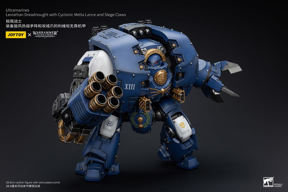 Warhammer The Horus Heresy Action Figure 1/18 Ultramarines Leviathan Dreadnought avec Cyclonic Melta Lance et Siege Claws 29 cm