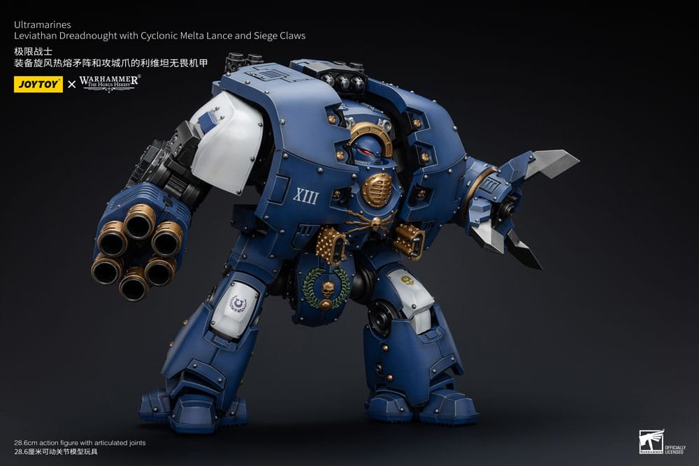 Warhammer The Horus Heresy Action Slika 1/18 Ultramarines Leviathan Dreadnought s ciklonskom meltom Lance i opsadne kandže 29 cm