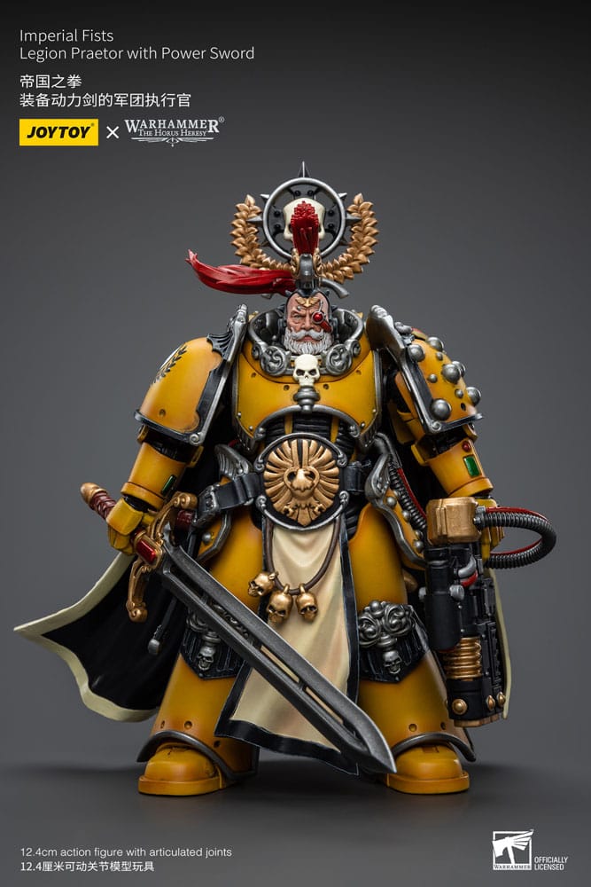 Warhammer The Horus Herejía Acción Figura 1/18 Puños imperiales Legión Praetor con Power Sword 12 cm