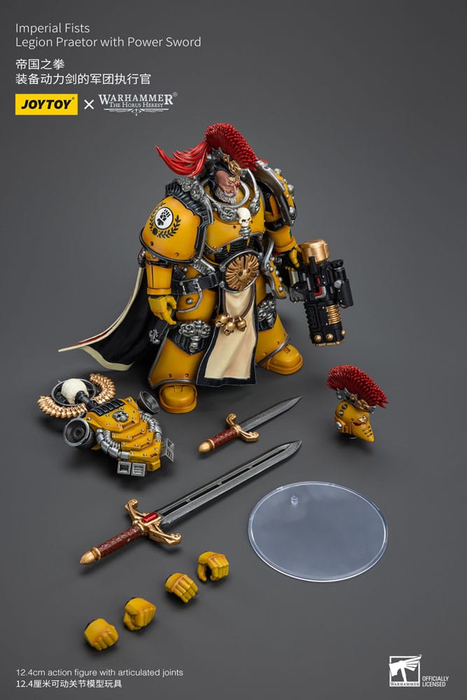 Warhammer The Horus Herejía Acción Figura 1/18 Puños imperiales Legión Praetor con Power Sword 12 cm
