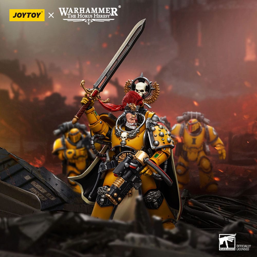 Warhammer The Horus Herejía Acción Figura 1/18 Puños imperiales Legión Praetor con Power Sword 12 cm