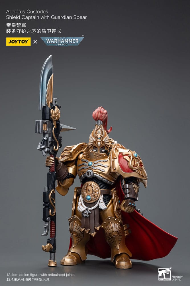 Warhammer 40k Action Figure 1/18 Adeptus Custodes Shield Captain with Guardian Spear 12 cm