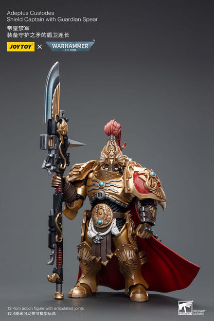 Warhammer 40K Action Şekil 1/18 Adeptus Custodes Guardian Spear ile Kaptan Kalkanı 12 Cm
