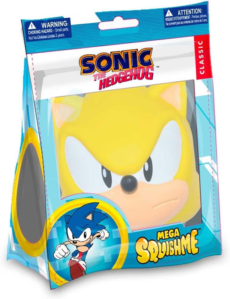 Sonic the Hedgehog Mega Squishme Anti-Stress Figuur Super Sonic 15 cm