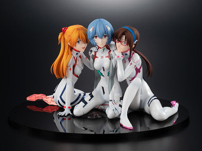 Evangelion: 3,0 + 1,0 trois fois sur une statue PVC Time 1/8 ASUKA / REI / MARI: NewType Cover ver.