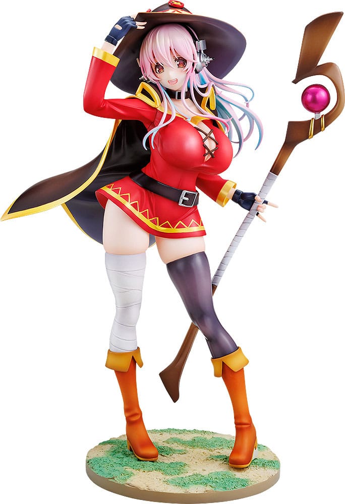Super Sonico x Konosuba PVC Statue 1/7 Super Sonico Megumin samarbejde Ver. 25 cm