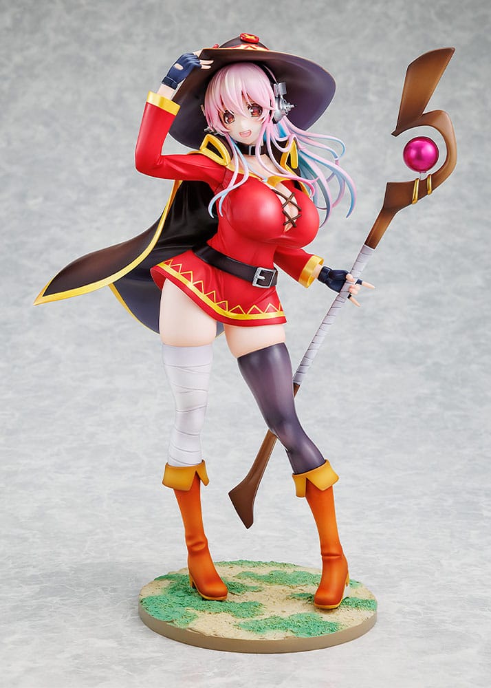 Super Sonico x Konosuba PVC Statue 1/7 Super Sonico Megumin samarbejde Ver. 25 cm