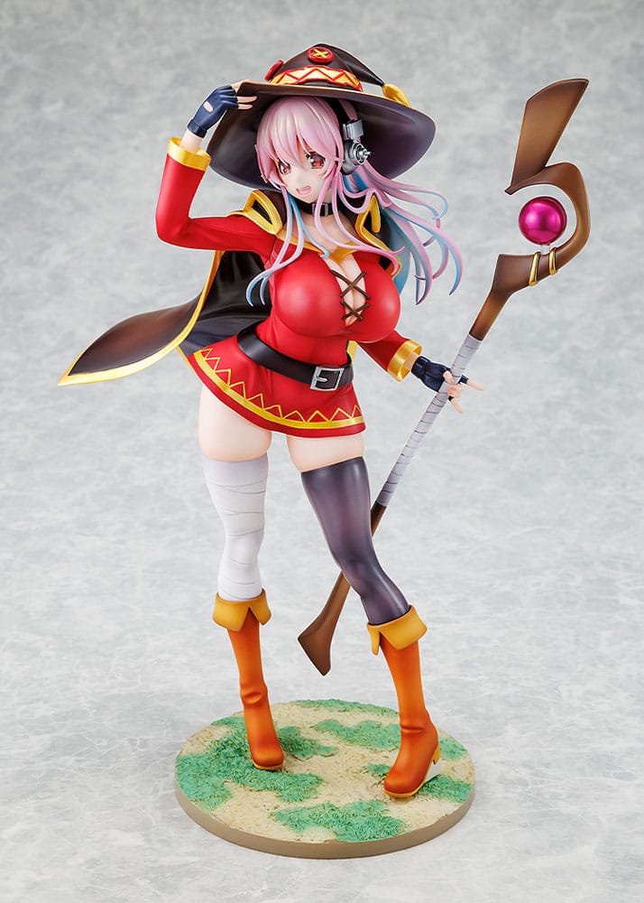 Super Sonico x Konosuba PVC Statue 1/7 Super Sonico Megumin samarbejde Ver. 25 cm