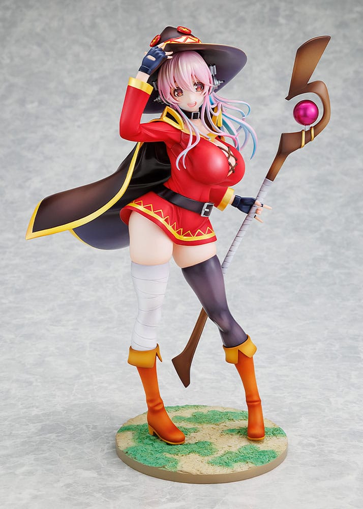Super Sonico x Konosuba PVC Statue 1/7 Super Sonico Megumin samarbejde Ver. 25 cm
