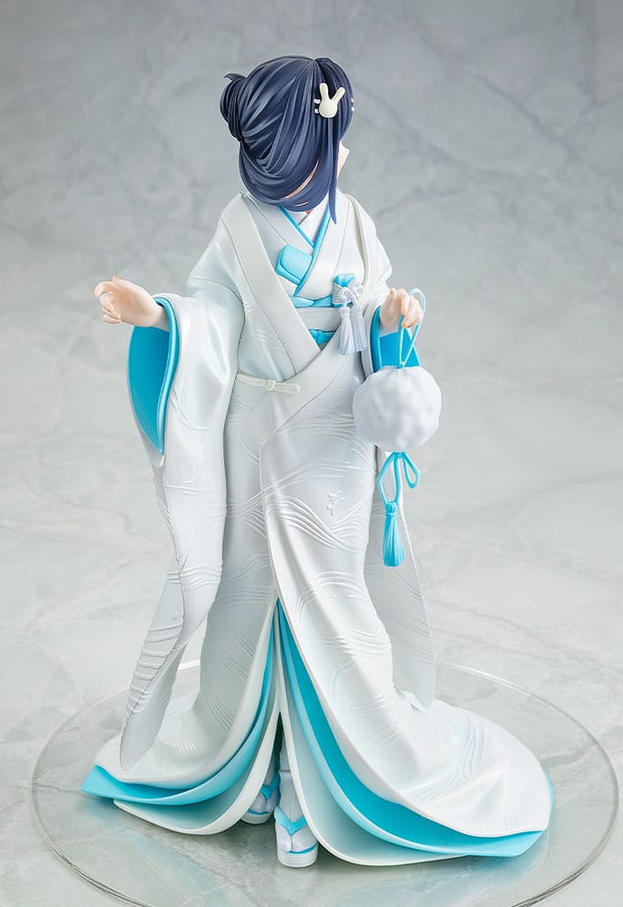 Rascal drømmer ikke om en kaninpige Senpai-statue 1/7 Mai Sakurajima White Kimono Ver. 23 cm