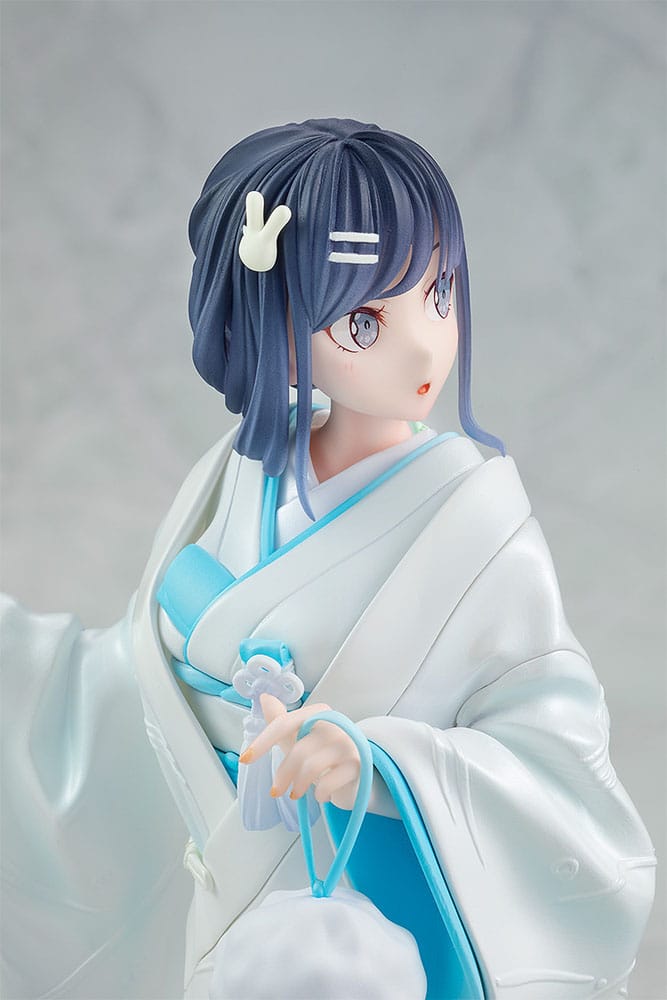 Rascal drømmer ikke om en kaninjente Senpai-statue 1/7 Mai Sakurajima White Kimono Ver. 23 cm