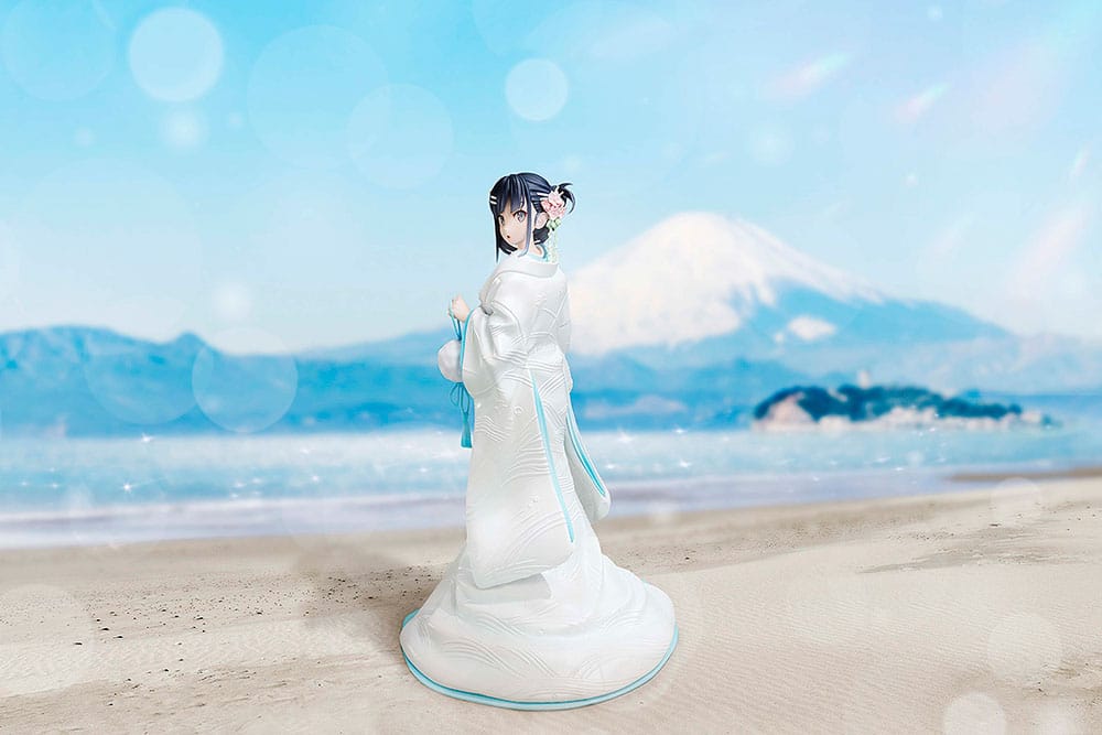 Rascal drømmer ikke om en kaninpige Senpai-statue 1/7 Mai Sakurajima White Kimono Ver. 23 cm