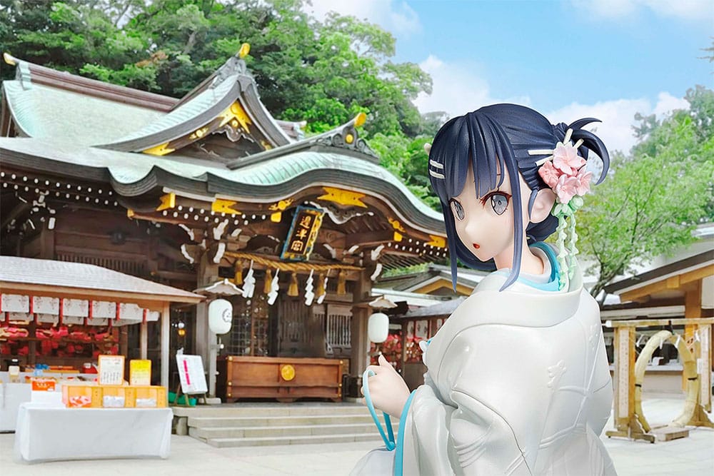 Rascal drømmer ikke om en kaninjente Senpai-statue 1/7 Mai Sakurajima White Kimono Ver. 23 cm