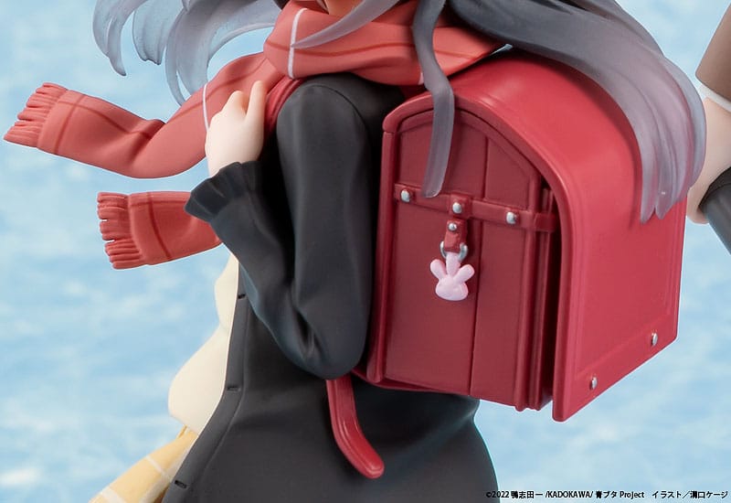 Rascal träumt nicht von einem Rucksack Kid PVC -Statue Mai Sakurajima High School Abschluss ver. & Rucksack Kid 19 cm