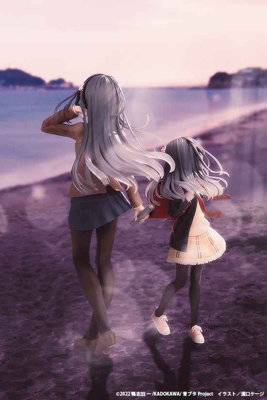 Rascal träumt nicht von einem Rucksack Kid PVC -Statue Mai Sakurajima High School Abschluss ver. & Rucksack Kid 19 cm