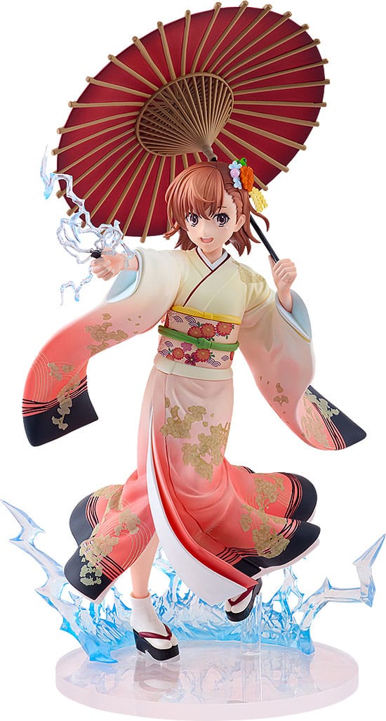 En vis videnskabelig Railgun T-statue 1/7 Mikoto Misaka Furisode Kimono Ver. 28 cm