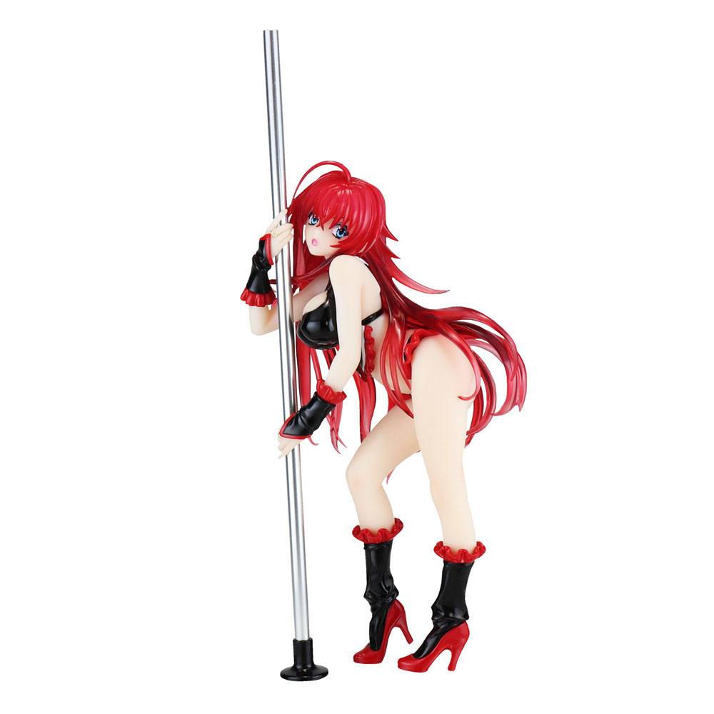 High School DXD STATUE 1/7 RIAS GREMORY POLE DANCE VER. Svart färg 20 cm