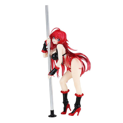 High School DXD STATUE 1/7 RIAS GREMORY POLE DANCE VER. Svart färg 20 cm