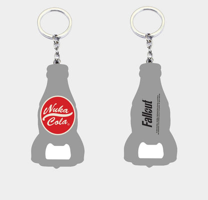 Keychain Fallout avec ouvre-bouteille Nuka Cola Logo