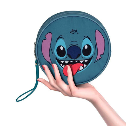 Borsa da toilette Jumbo Lilo & Stitch Face Blu